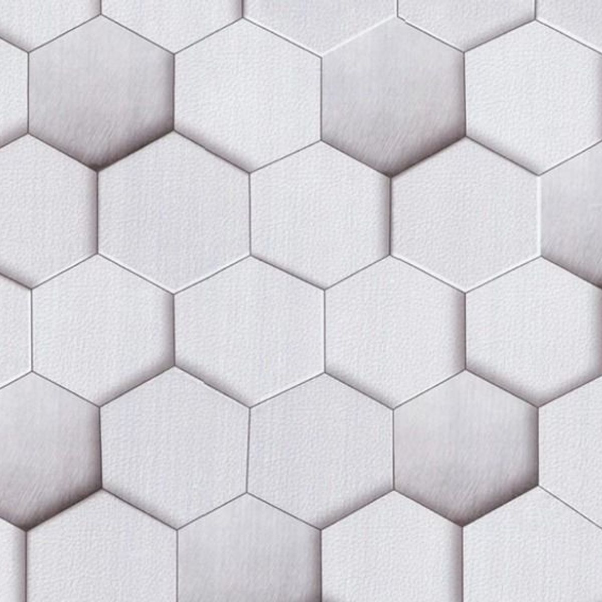GENERICO - Papel tapiz autoadhesivo - Patrón hexagonal grises- ROLLO 10m x 45cm