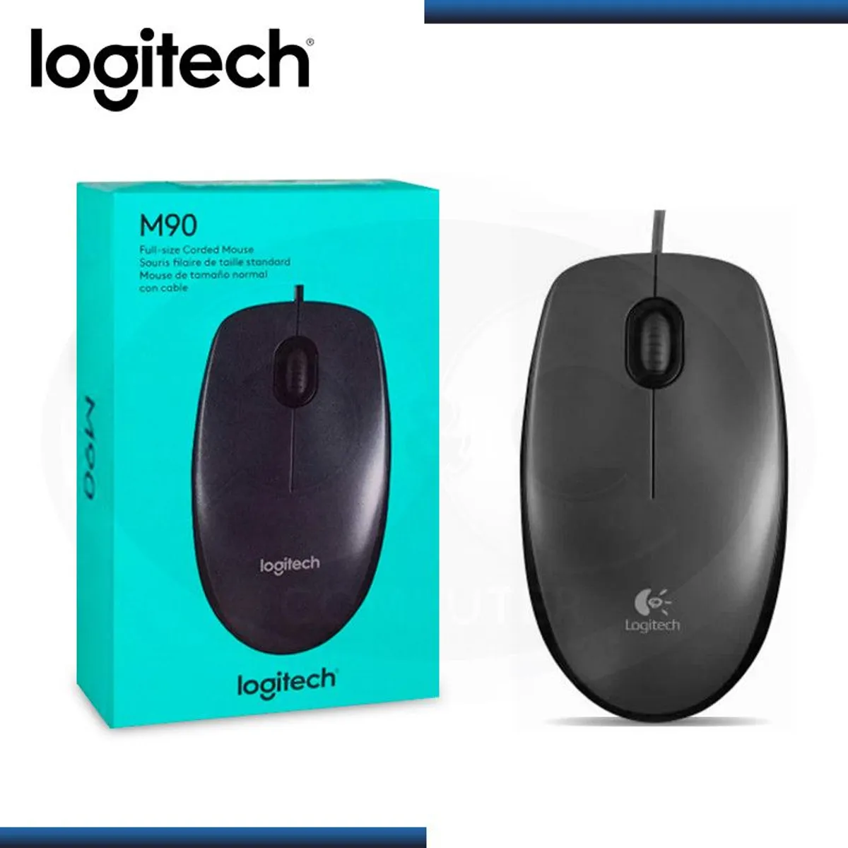 LOGITECH - mouse logitech m90 alambrico