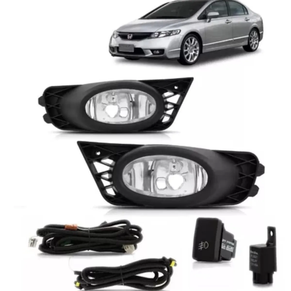 GENERICO - FAROS NEBLINEROS HONDA CIVIC 2009 2010 2011 2012