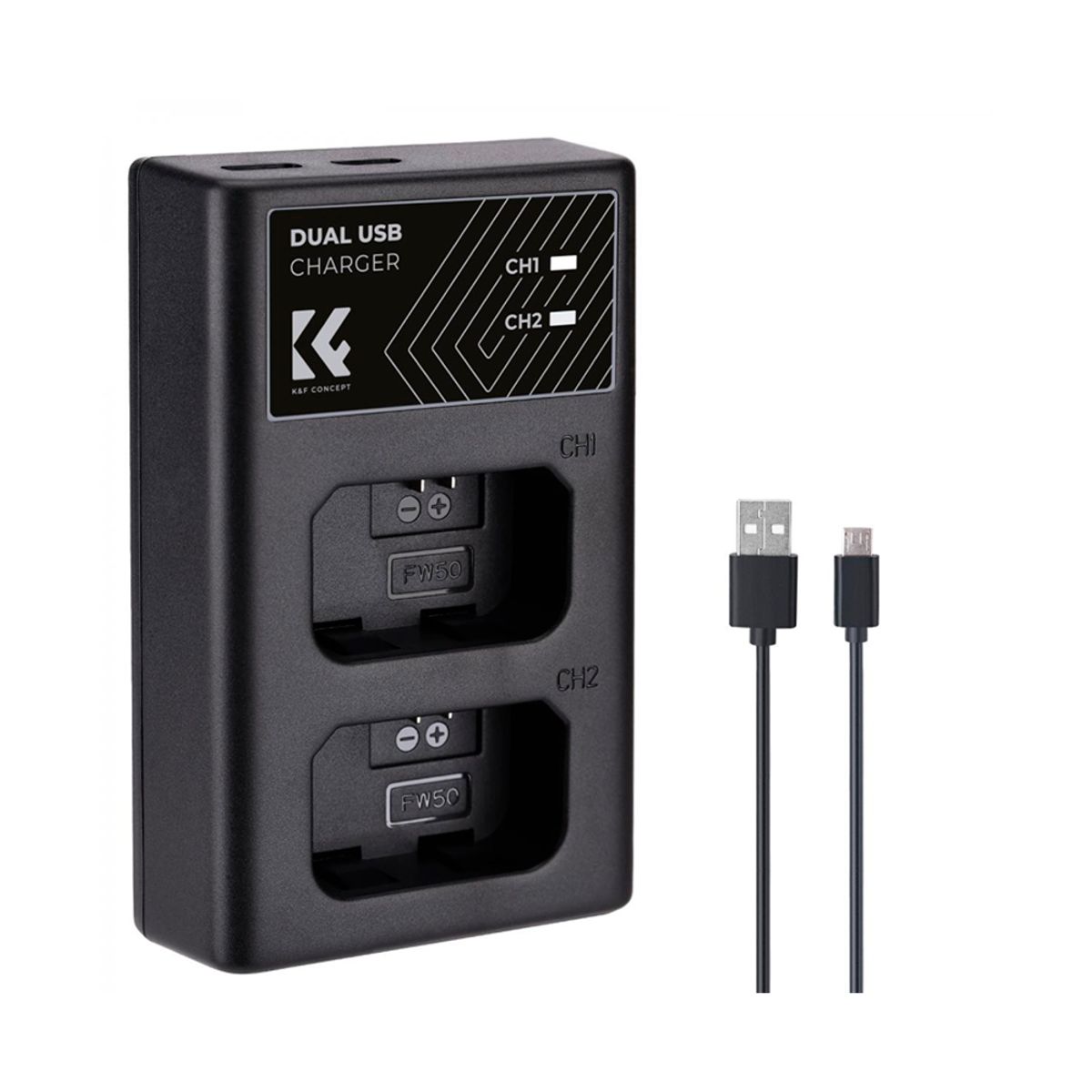 K&F CONCEPT - Cargador  K&F Concept para Bateria Sony NP-FW50 KF28.0009.