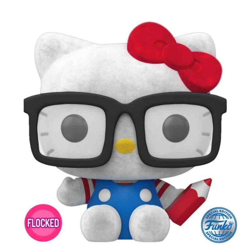 FUNKO - Funko Pop Hello Kitty con textura Flocked Sanrio