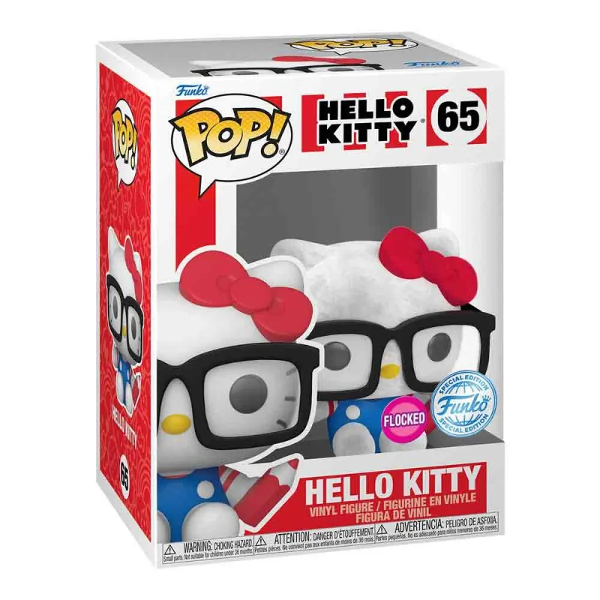 FUNKO - Funko Pop Hello Kitty con textura Flocked Sanrio