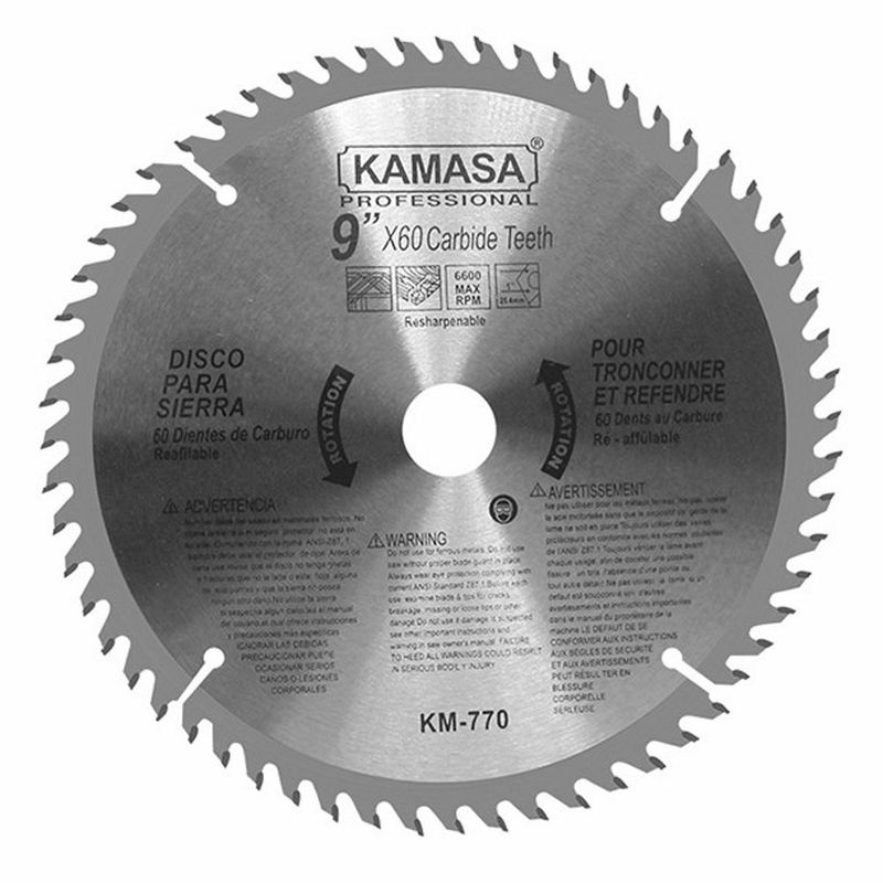 KAMASA - Disco Sierra para Madera 9" 60 Dientes Kamasa KM770