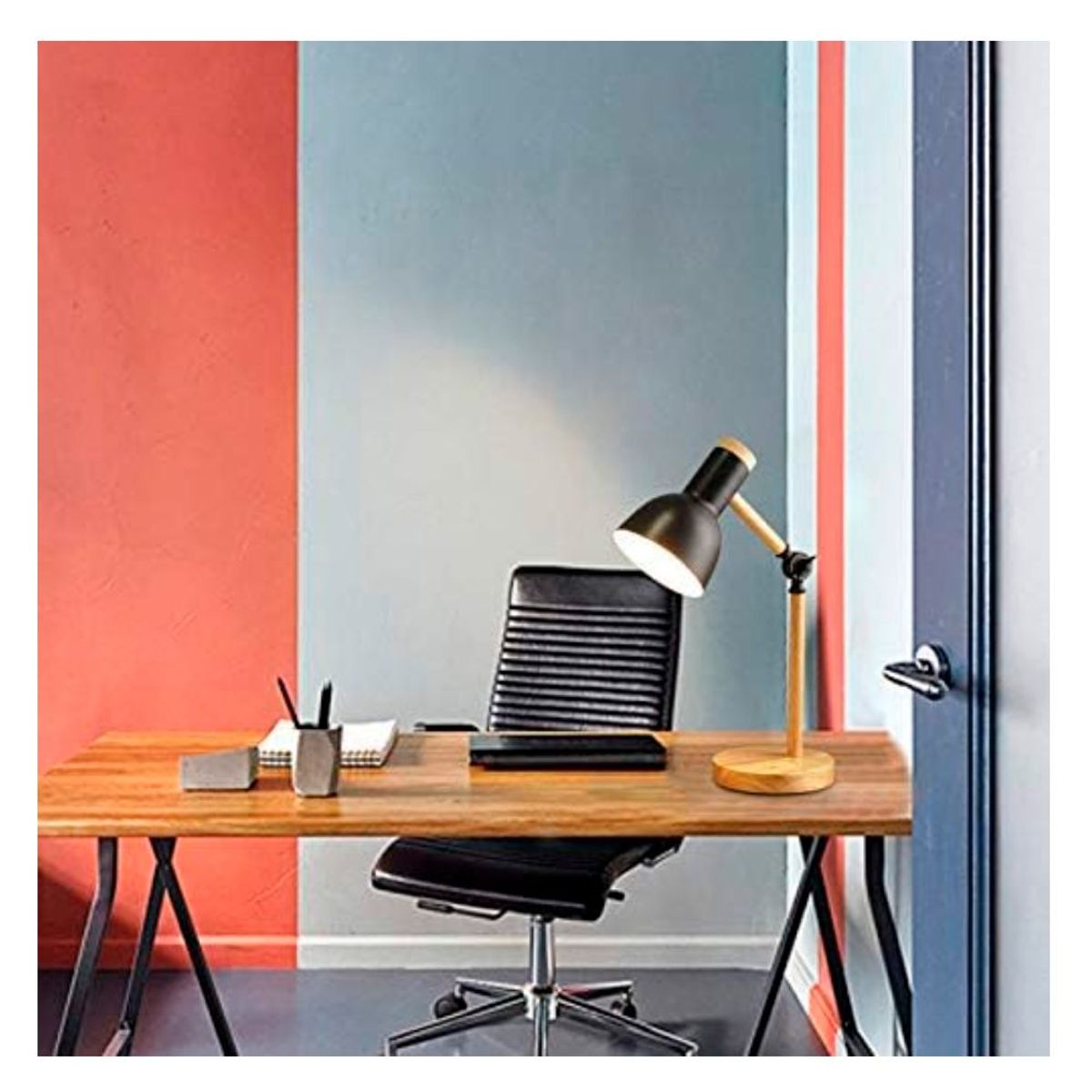 GENERICO - Lampara de Mesa Escritorio Luz Blanca Calida Para Oficina y Portatil