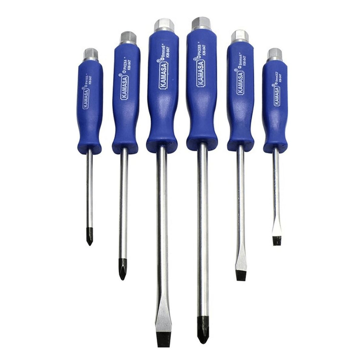KAMASA - Juego Desarmador Golpe M/Azul X6Pcs Kamasa KM947