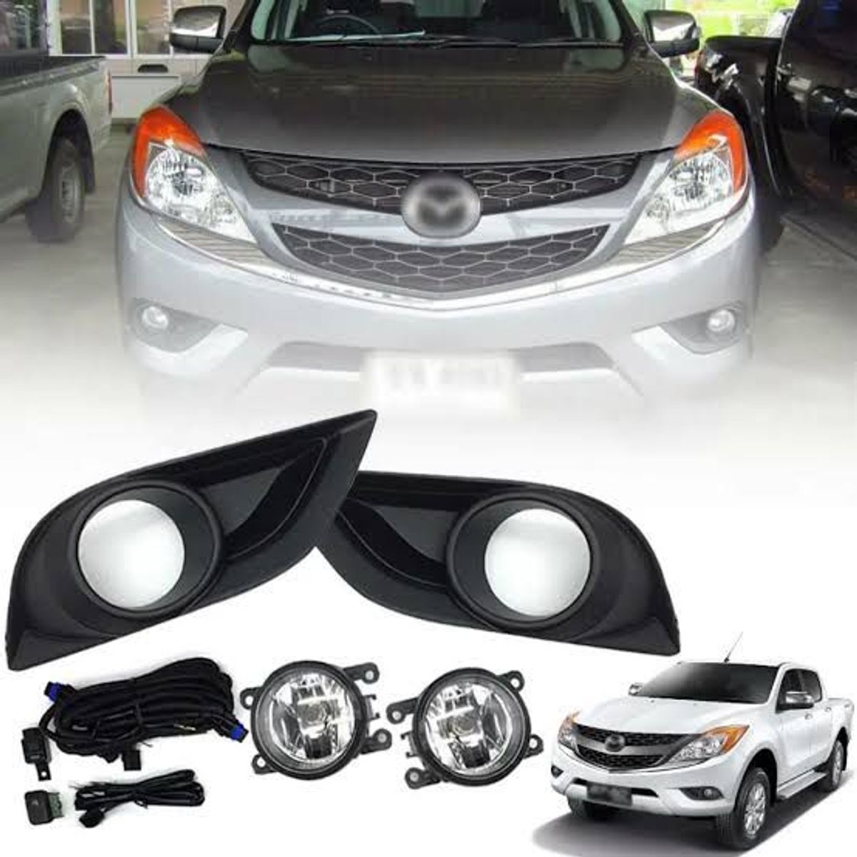 GENERICO - FAROS NEBLINEROS MAZDA BT-50 2012 2013 2015 2016 2018 2020