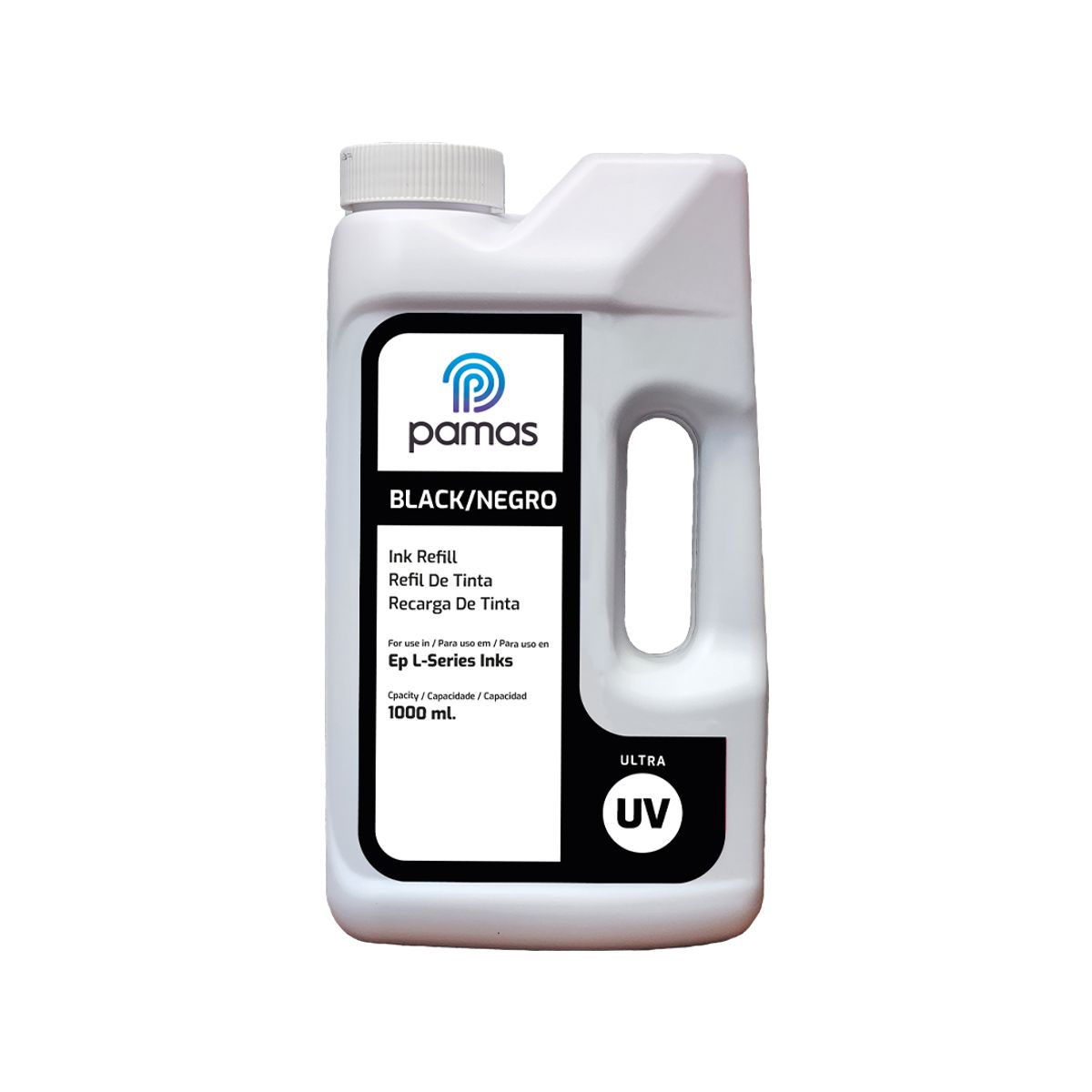 GENERICO - Tinta Compatible Para Epson Marca Pamas 1 Litro Ultra UV - Negro