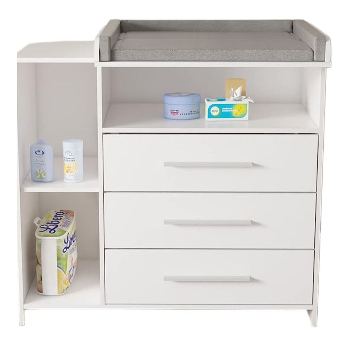 GENERICO - Cómoda Cambiador de bebe Matheus color Blanco