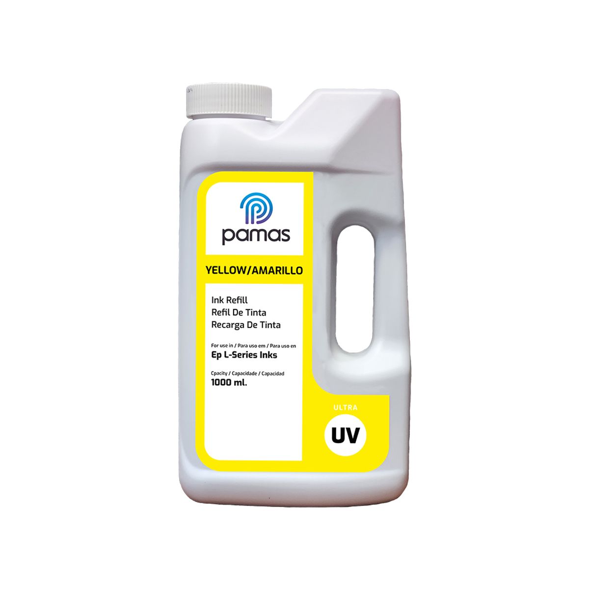 GENERICO - Tinta Compatible Para Epson Marca Pamas 1 Litro Ultra UV - Amarillo