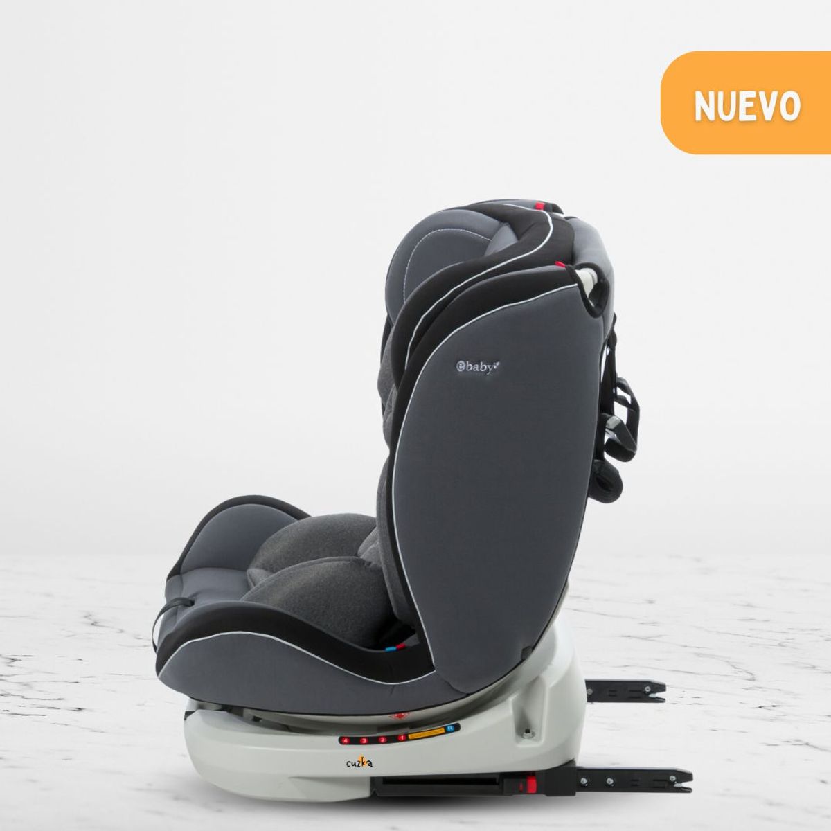 SNOOZEBABY - Silla de Auto Sistema Isofix para Bebés «LOUIS» Black