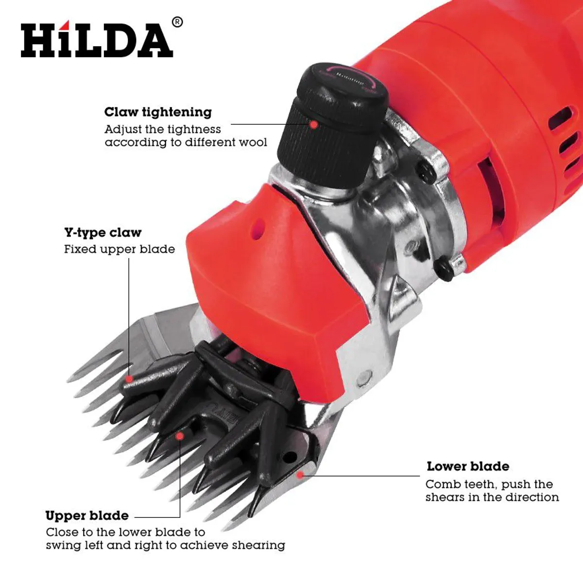 GENERICO - ESQUILADORA ELECTRICA MARCA HILDA 690W