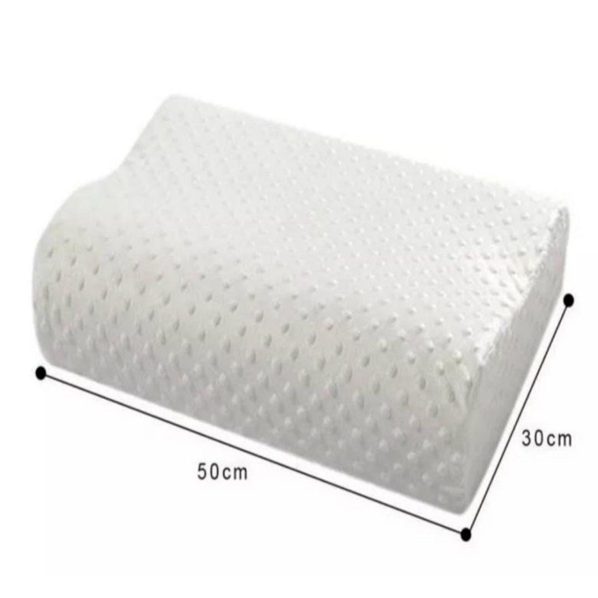 GENERICO - ALMOHADA ORTOPEDICA VISCOELASTICA MEMORY FOAM CON FUNDA.