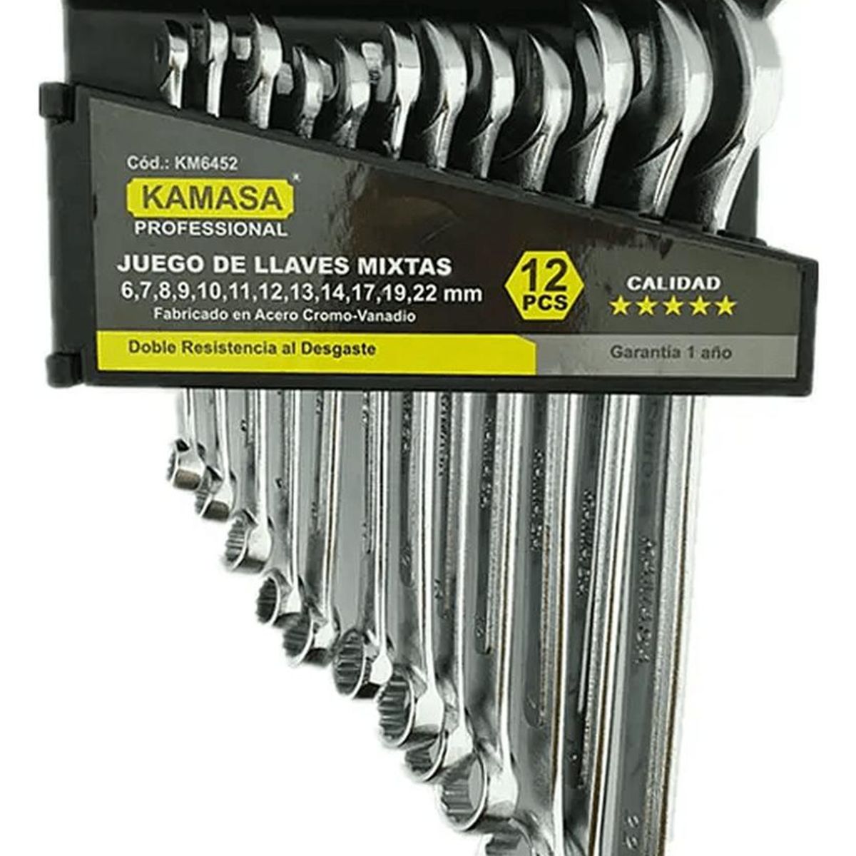 KAMASA - Juego Llave Mixta 12Pcs 6-22mm Kamasa KM6452