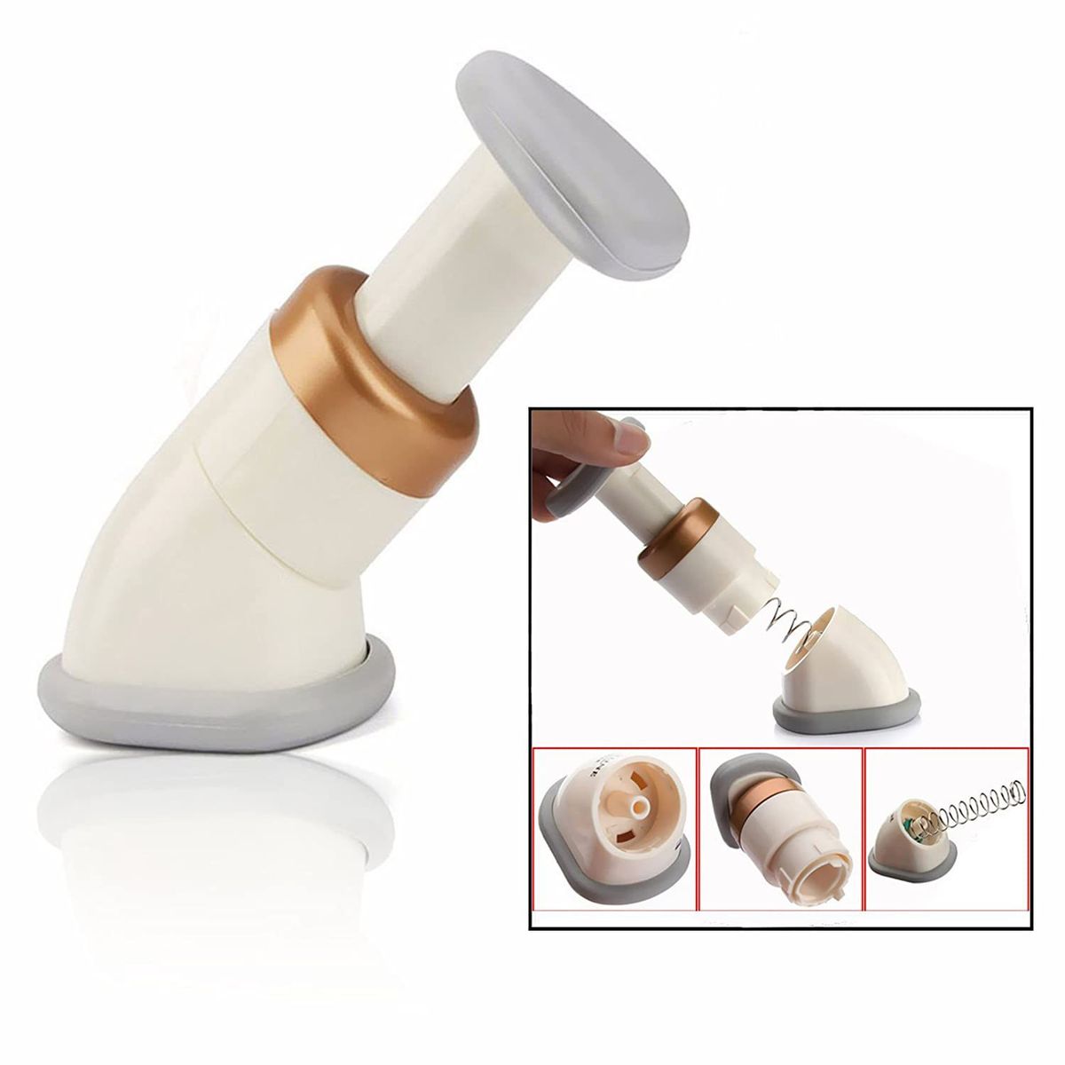 GENERICO - Reductor Reduce Papada Cuello nuca Resorte ejercicio