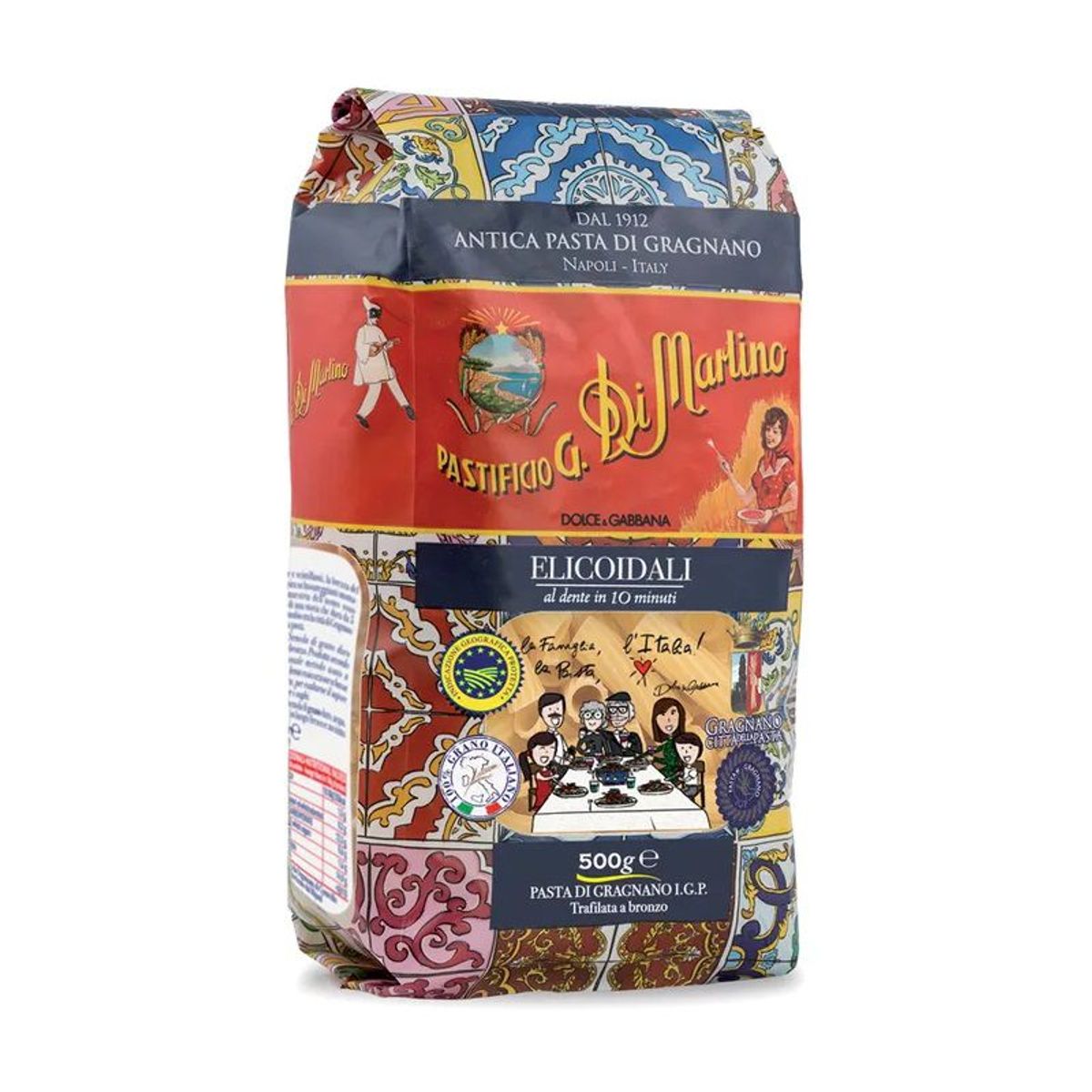 PASTIFICIO G DI MARTINO - Elicoidali italiano premium x 500gr 14% proteina DI MARTINO