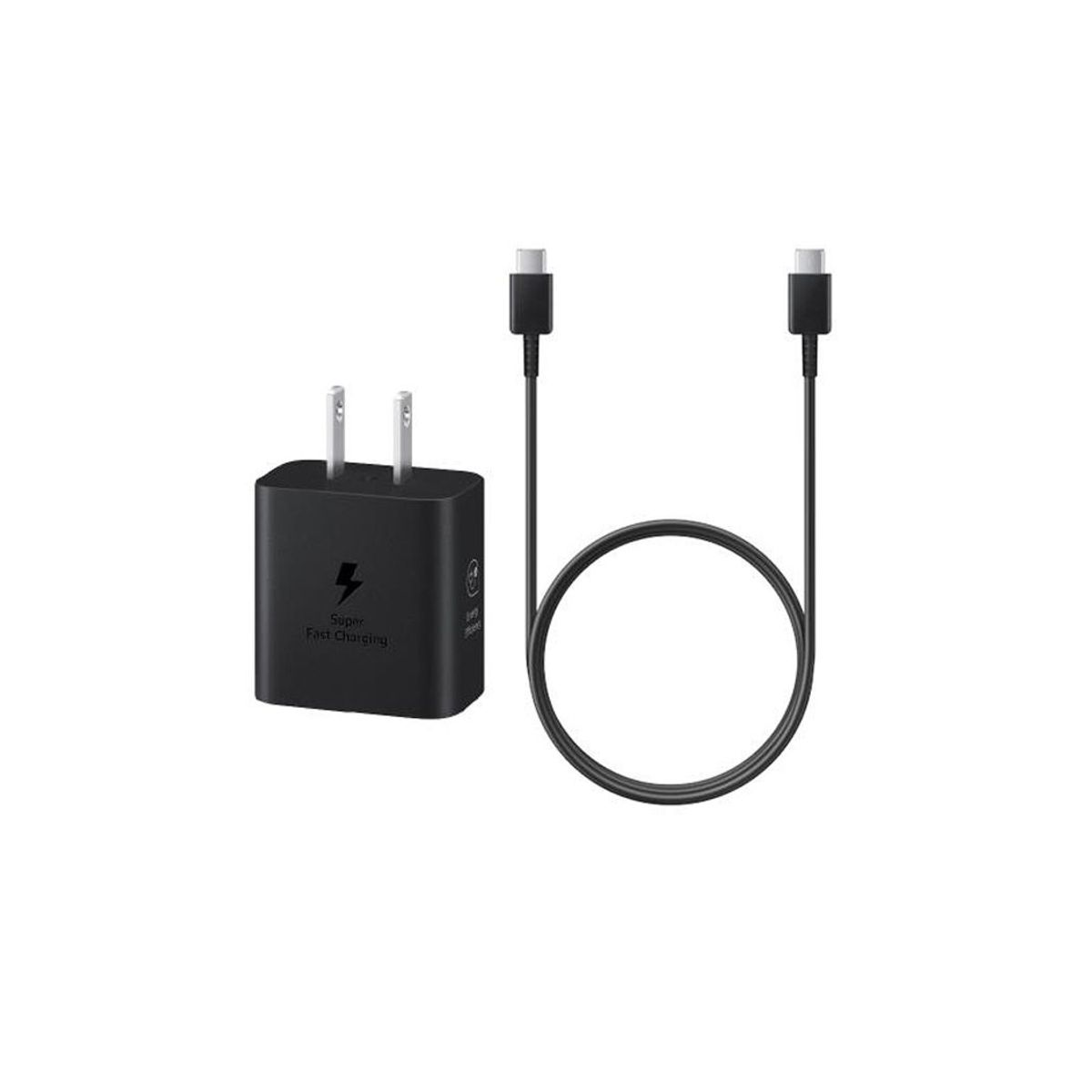 SAMSUNG - Cargador Samsung 25W Con Cable Ecológico - Negro