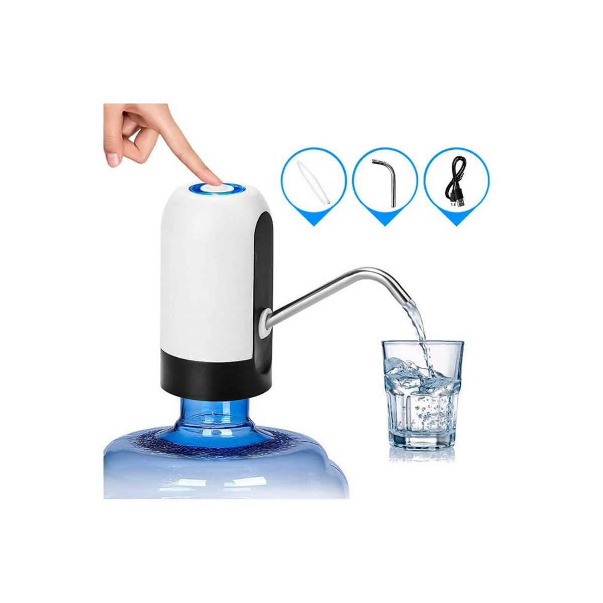 GENERICO - Dispensador De Agua Recargable con USB