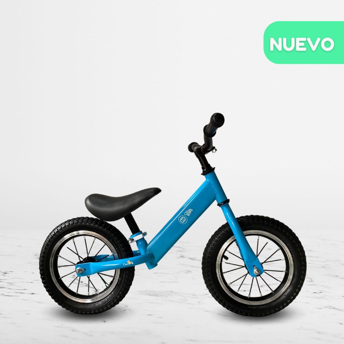 CUZKA - Bicicleta de Equilibrio Aro 12 Caucho «BALANCE» Light Blue