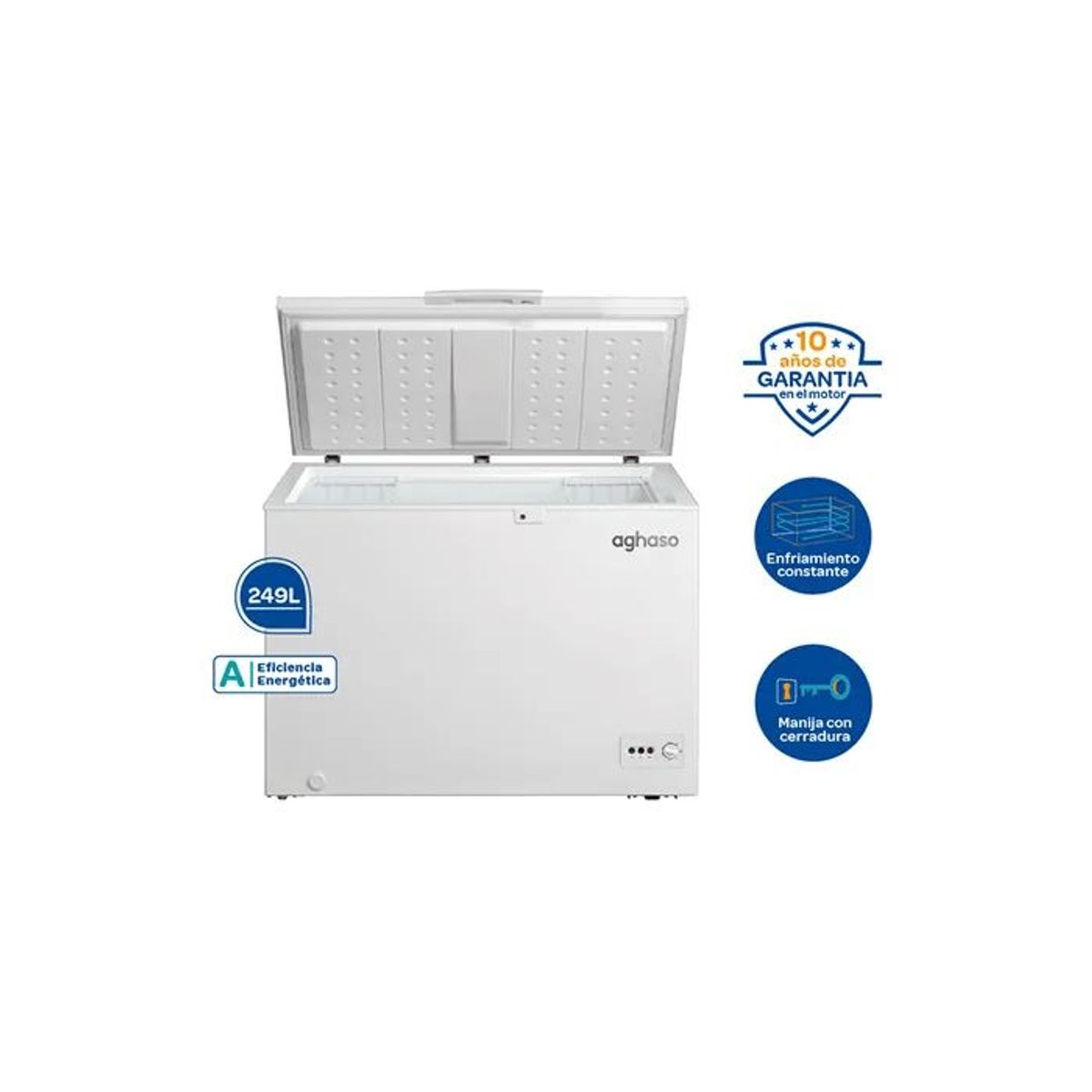 AGHASO - Congeladora Aghaso 249LT Cong-Agh01