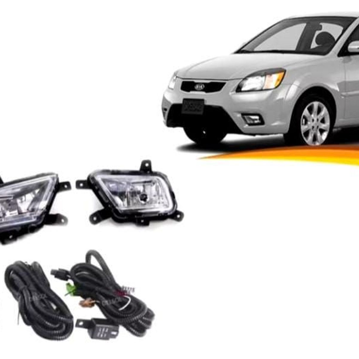 GENERICO - FAROS NEBLINEROS KIA RIO 2010 2011.