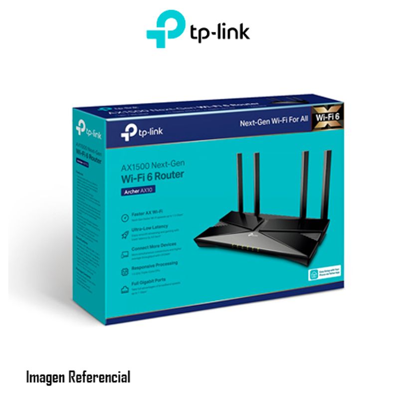 TP LINK - ROUTER TP-LINK ARCHER AX10 V1.2 AX1500 NEXT-GEN P/N: ARCHER AX10