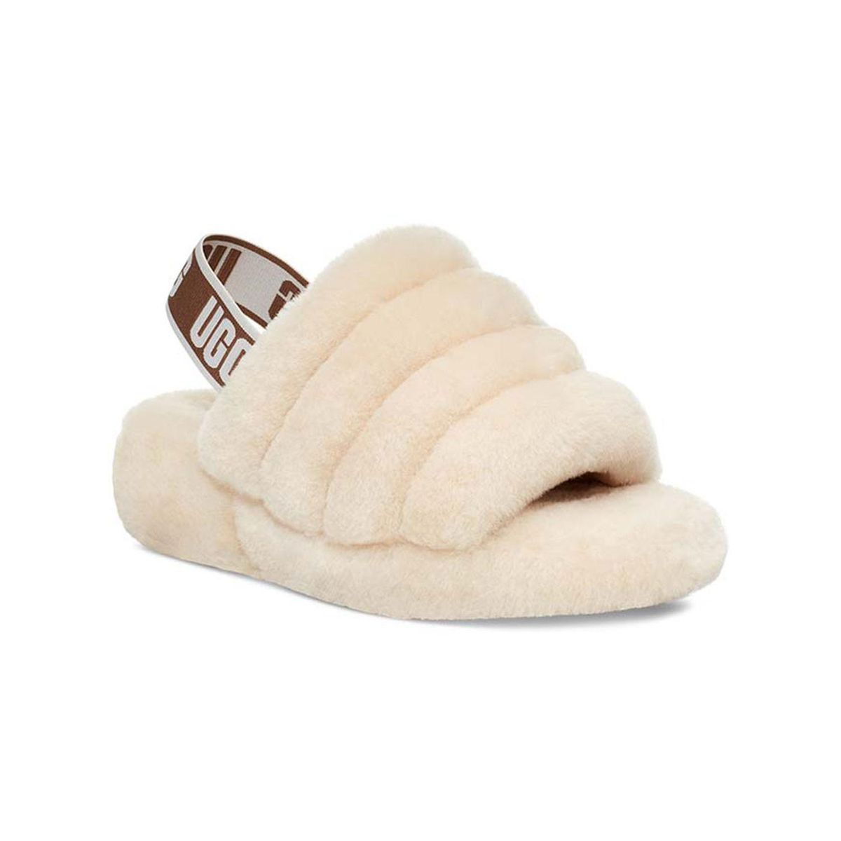 UGG - Sandalias UGG Fluff Yeah Slide Natural Mujer