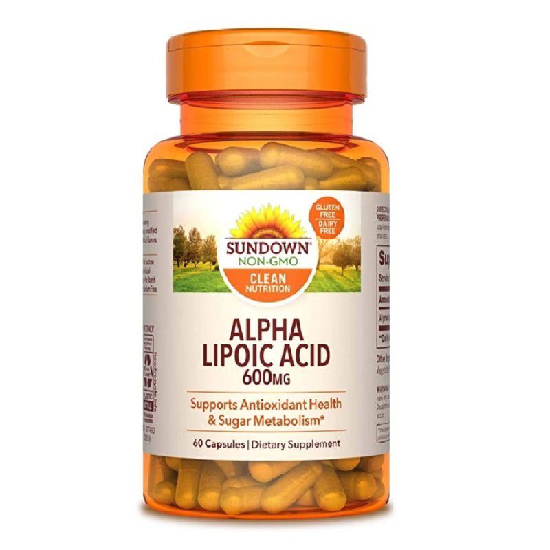 SUNDOWN NATURALS - Ácido Alfa Lipoico - 600 mg x 60 cápsulas - Sundown