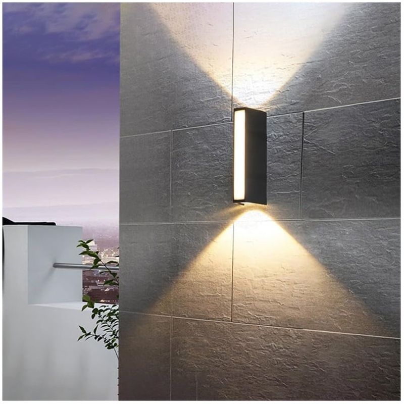GENERICO - Lampara de pared Aplique LED 12 w futurista Luz Calida