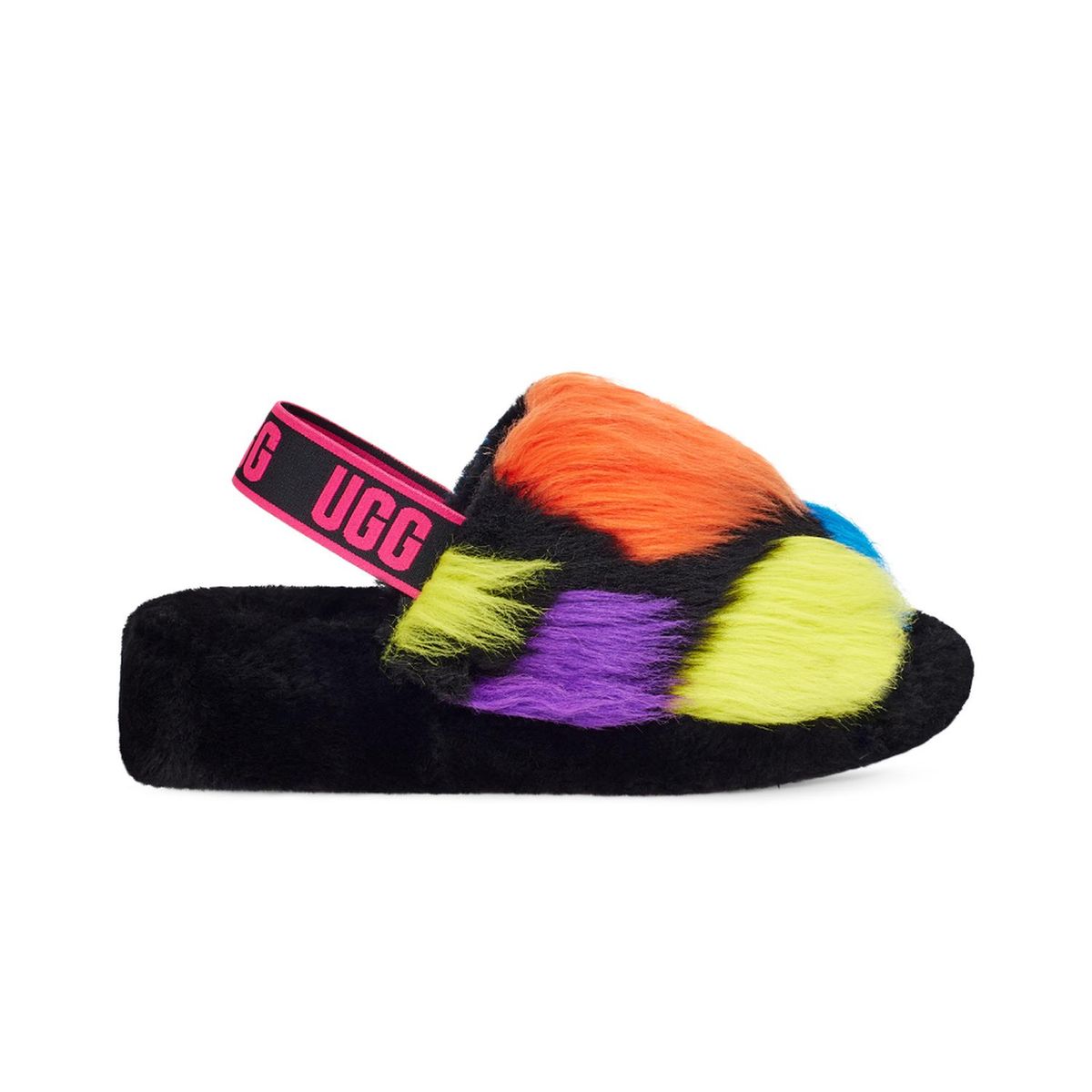 UGG - Sandalias UGG Fluff Yeah Party Spots W Black Mujer