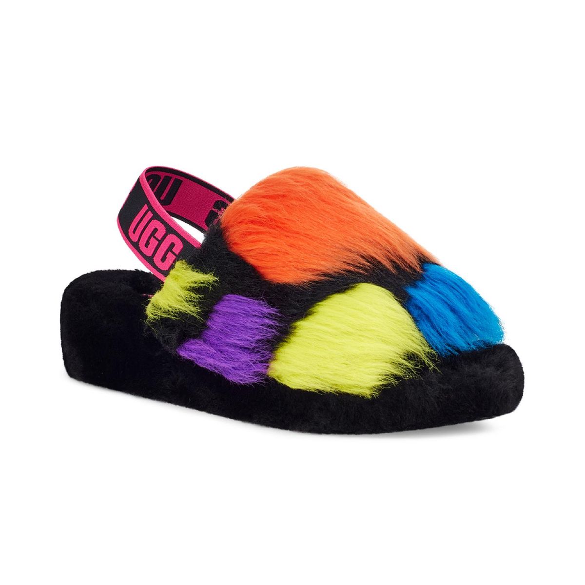 UGG - Sandalias UGG Fluff Yeah Party Spots W Black Mujer