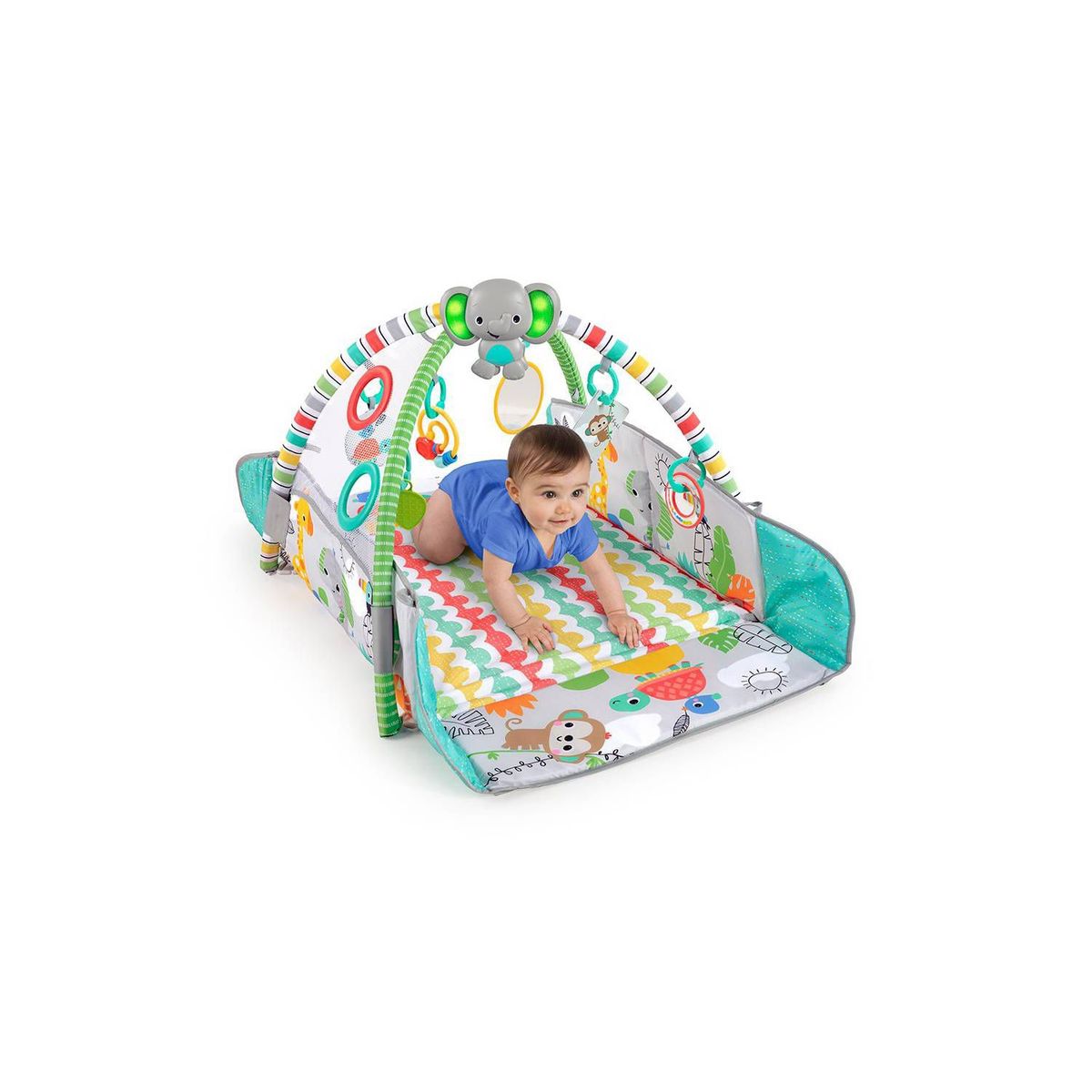 BRIGHT STARTS - Gimnasio 5 en 1 tu forma de jugar a la pelota - tropical