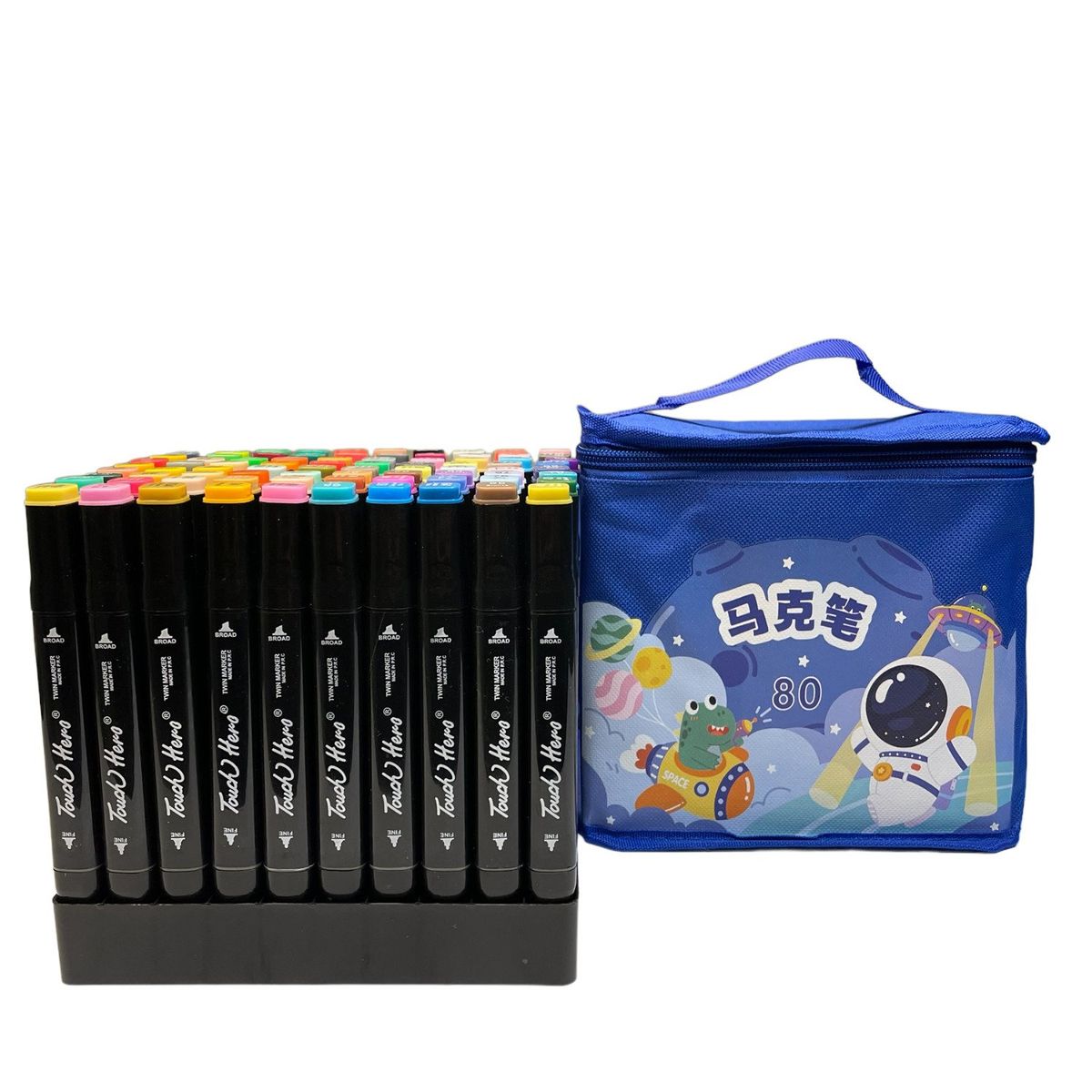 OEM - Juego De Plumones Doble Punta 80 Piezas