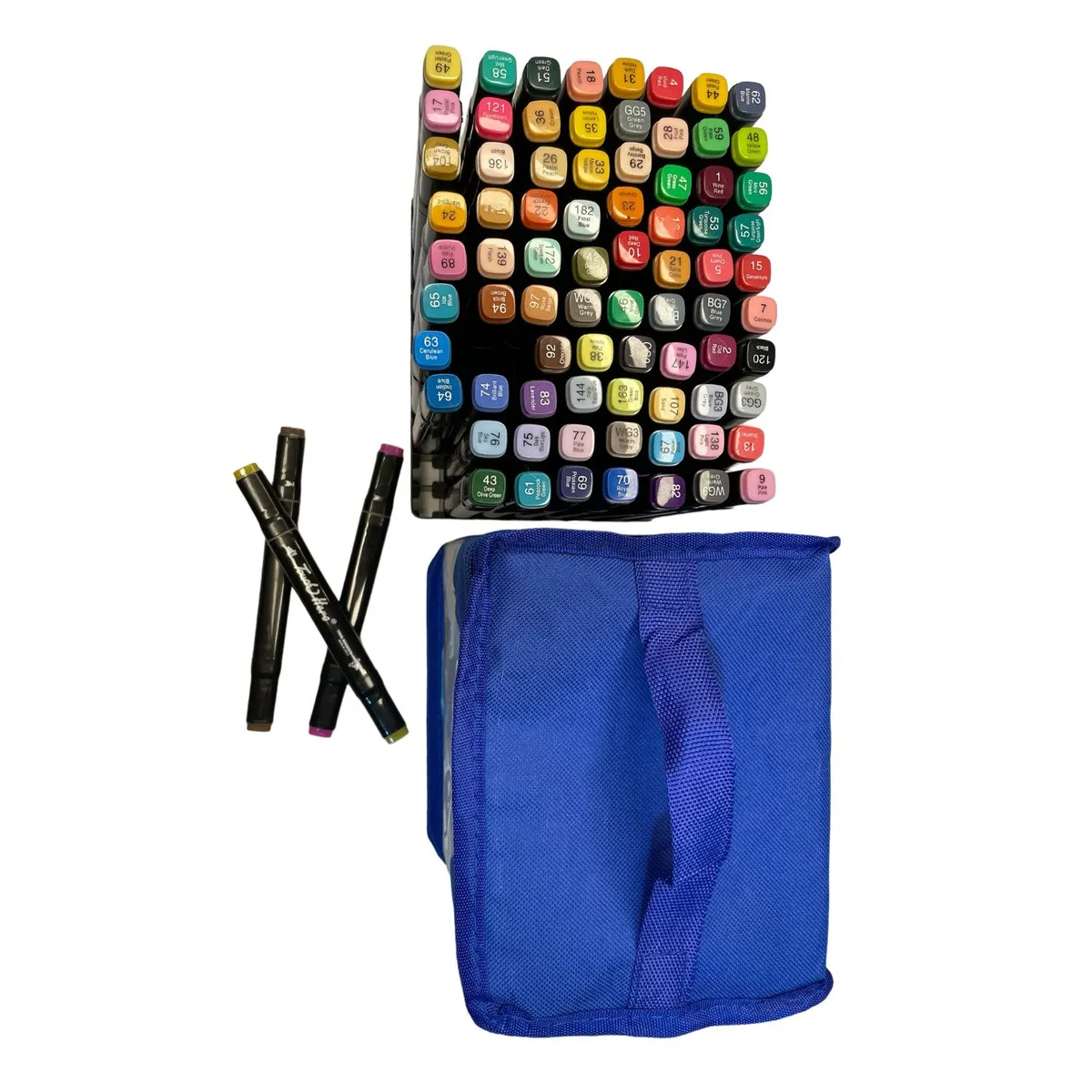 OEM - Juego De Plumones Doble Punta 80 Piezas