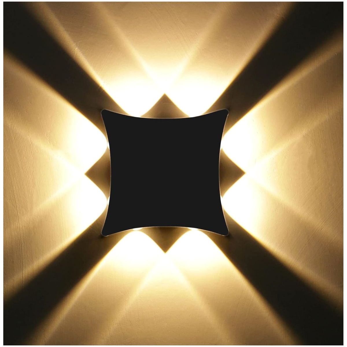 GENERICO - Lampara de pared Aplique Led rombo 8w Luz Calida