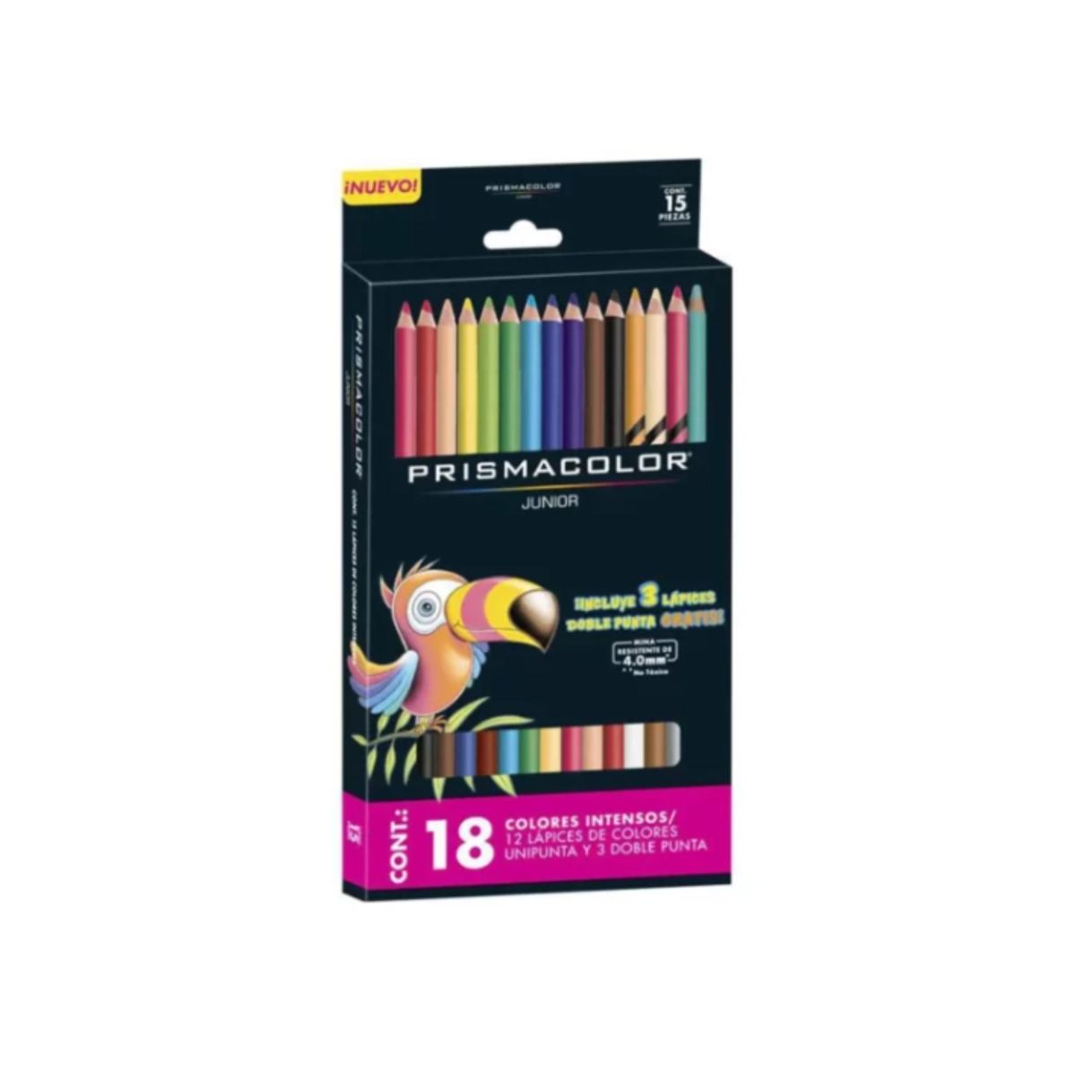 PRISMACOLOR - Prismacolor Junior 12Ct Unipunta + 3 Doble Punta