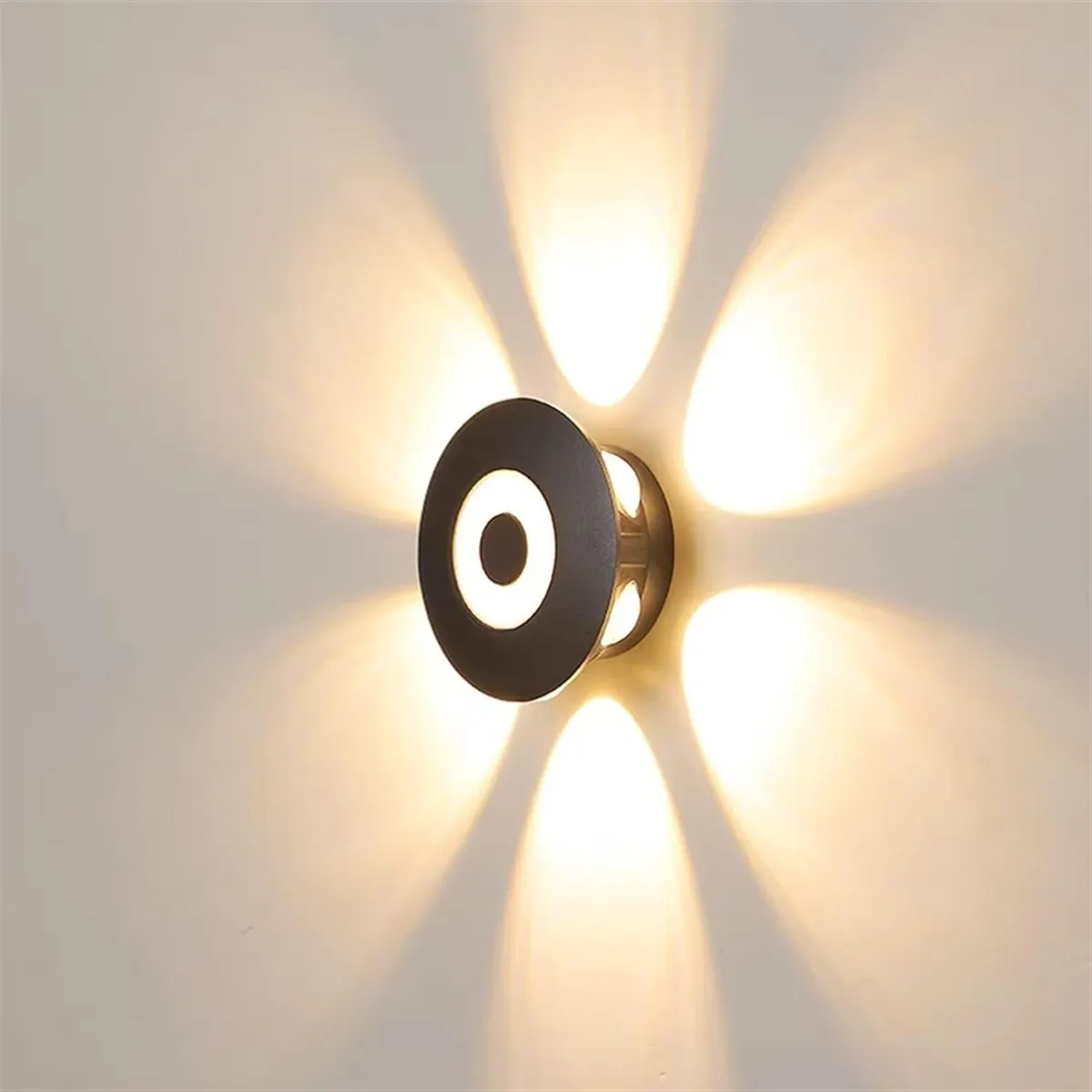 GENERICO - Lampara de pared Aplique Led flor 6w Luz Cálida