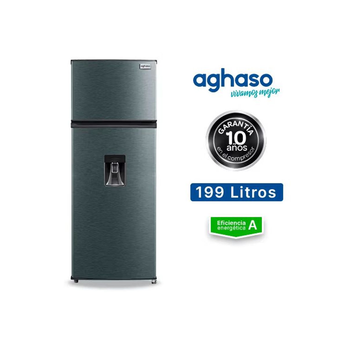 AGHASO - Refrigeradora Aghaso AGH09 199LT