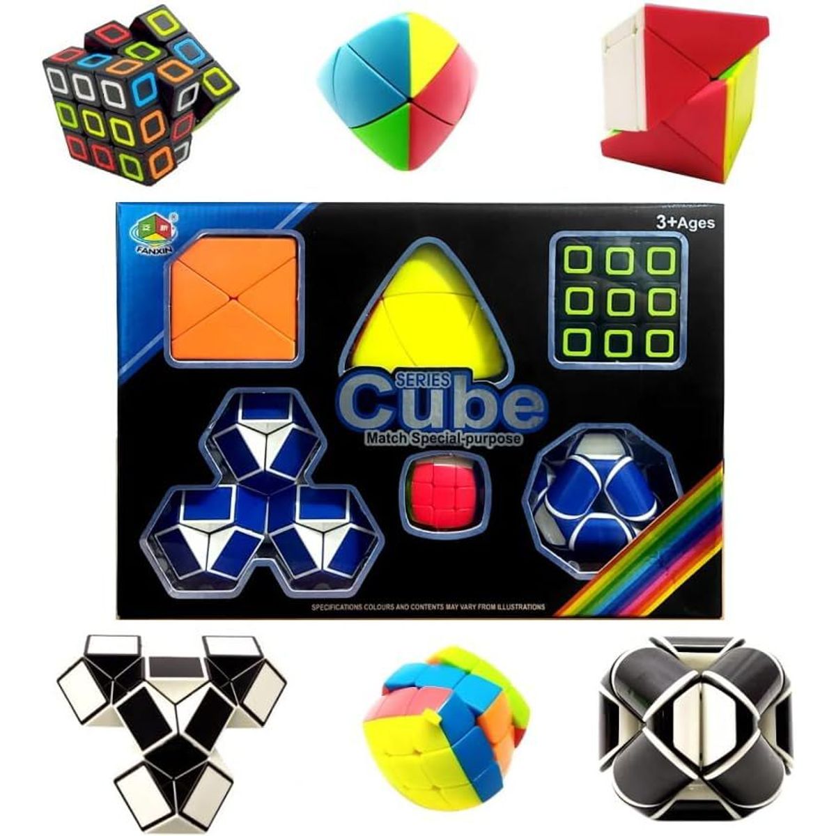 GENERICO - Set De Cubos Mágicos especiales Fanxin 6 cubos