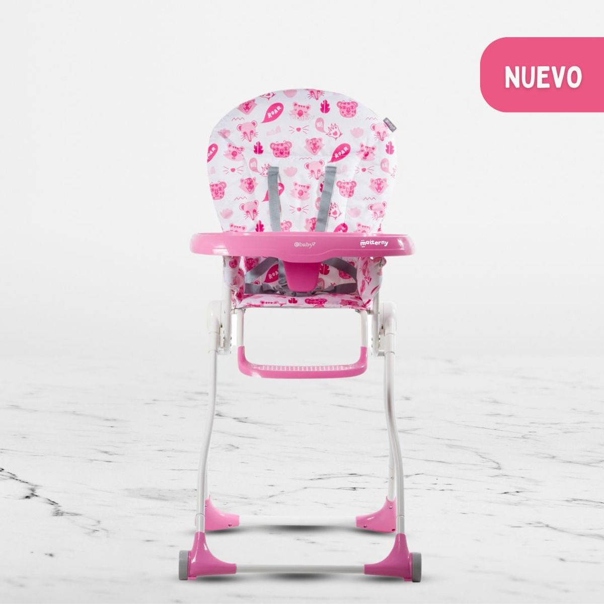 EBABY - Silla de Comer Plegable para Bebés «ZAZI» Pink