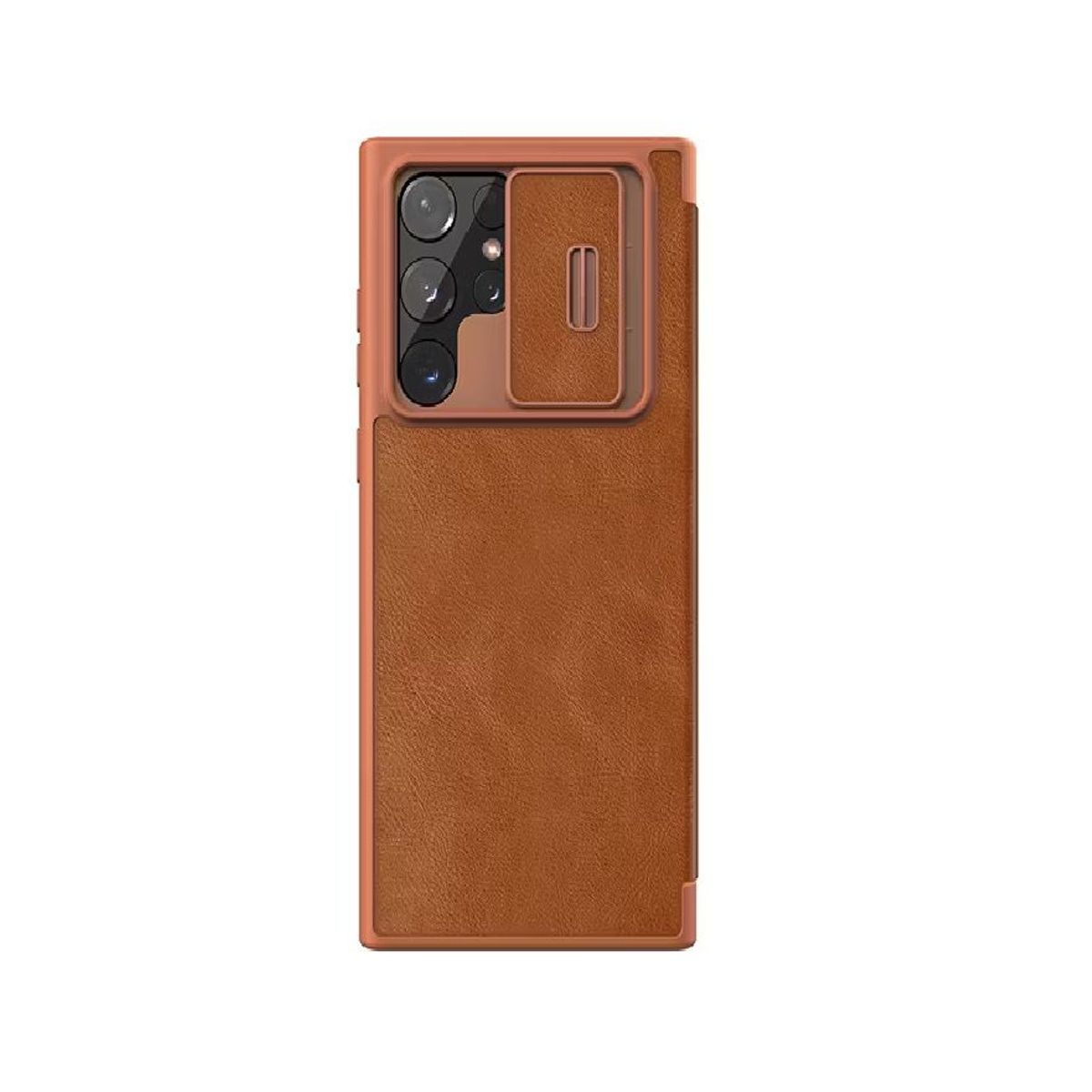 OTTOWARE - CASE QIN PRO LEATHER NILKIN SAMSUNG S22 ULTRA CAMEL
