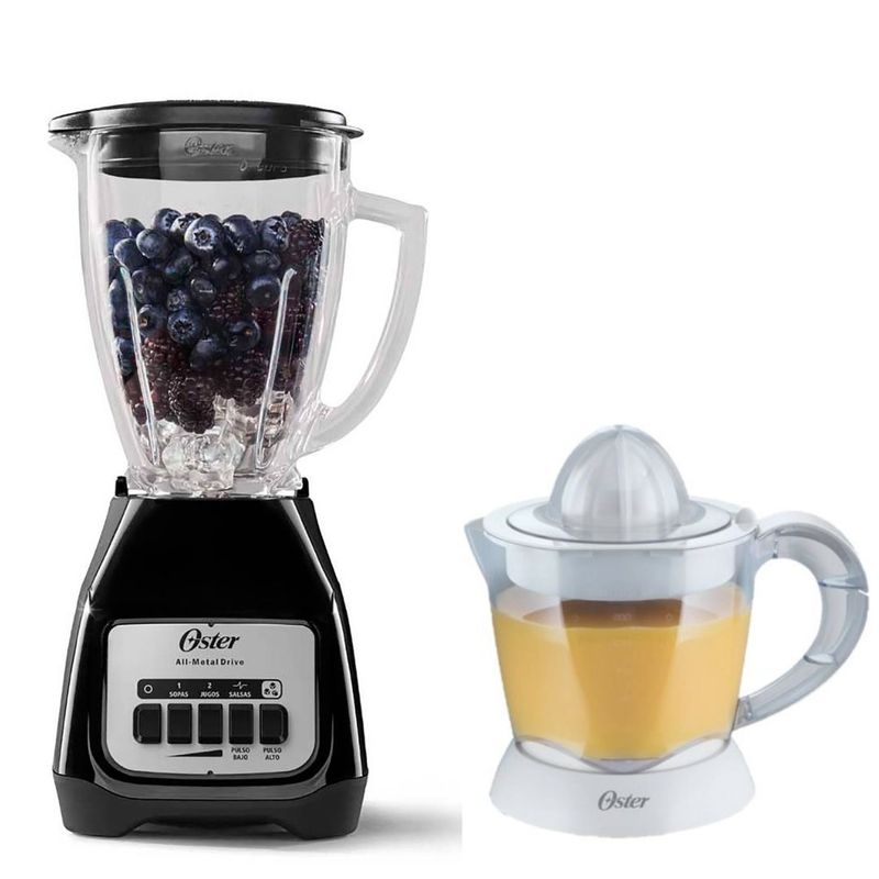 OSTER - COMBO Oster Licuadora 2 Velocidades + Exprimidor de Cítrico 1 Lt