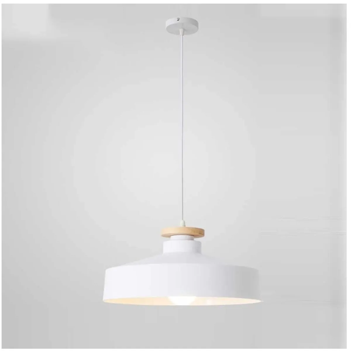 GENERICO - Lámpara colgante estilo nórdico blanco  e27
