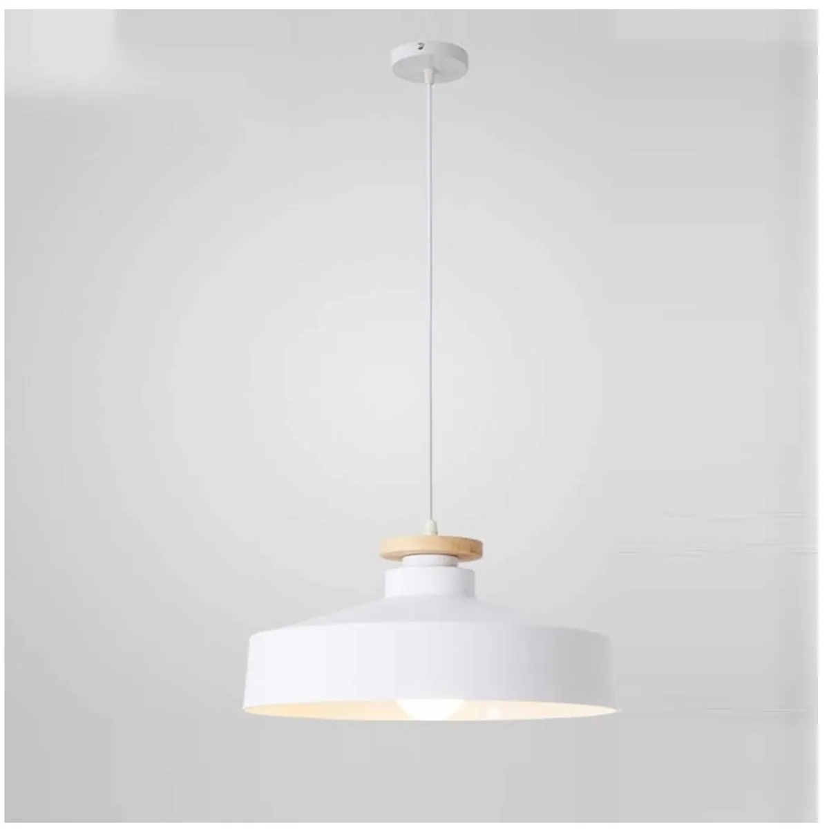 GENERICO - Lámpara colgante estilo nórdico blanco  e27