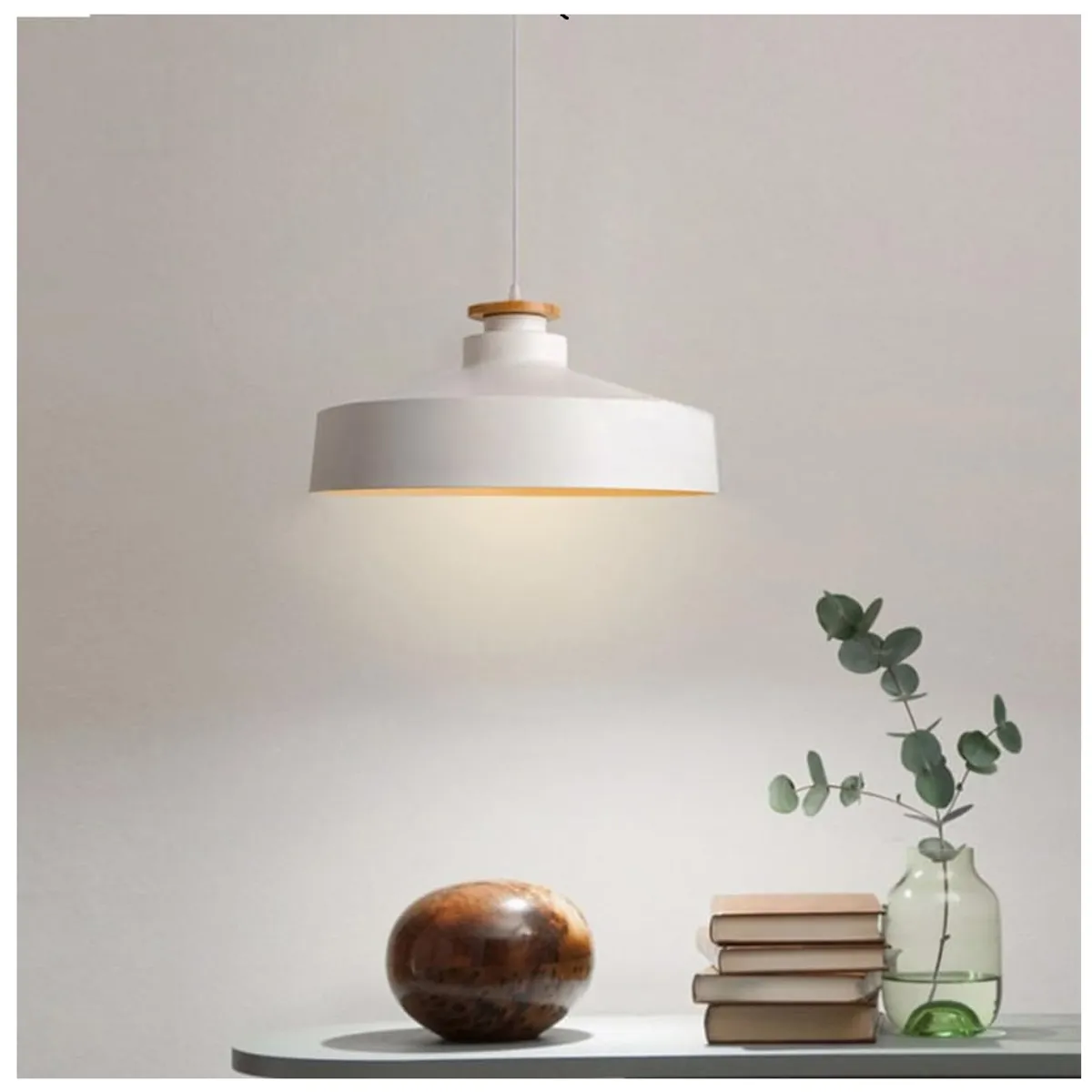 GENERICO - Lámpara colgante estilo nórdico blanco  e27