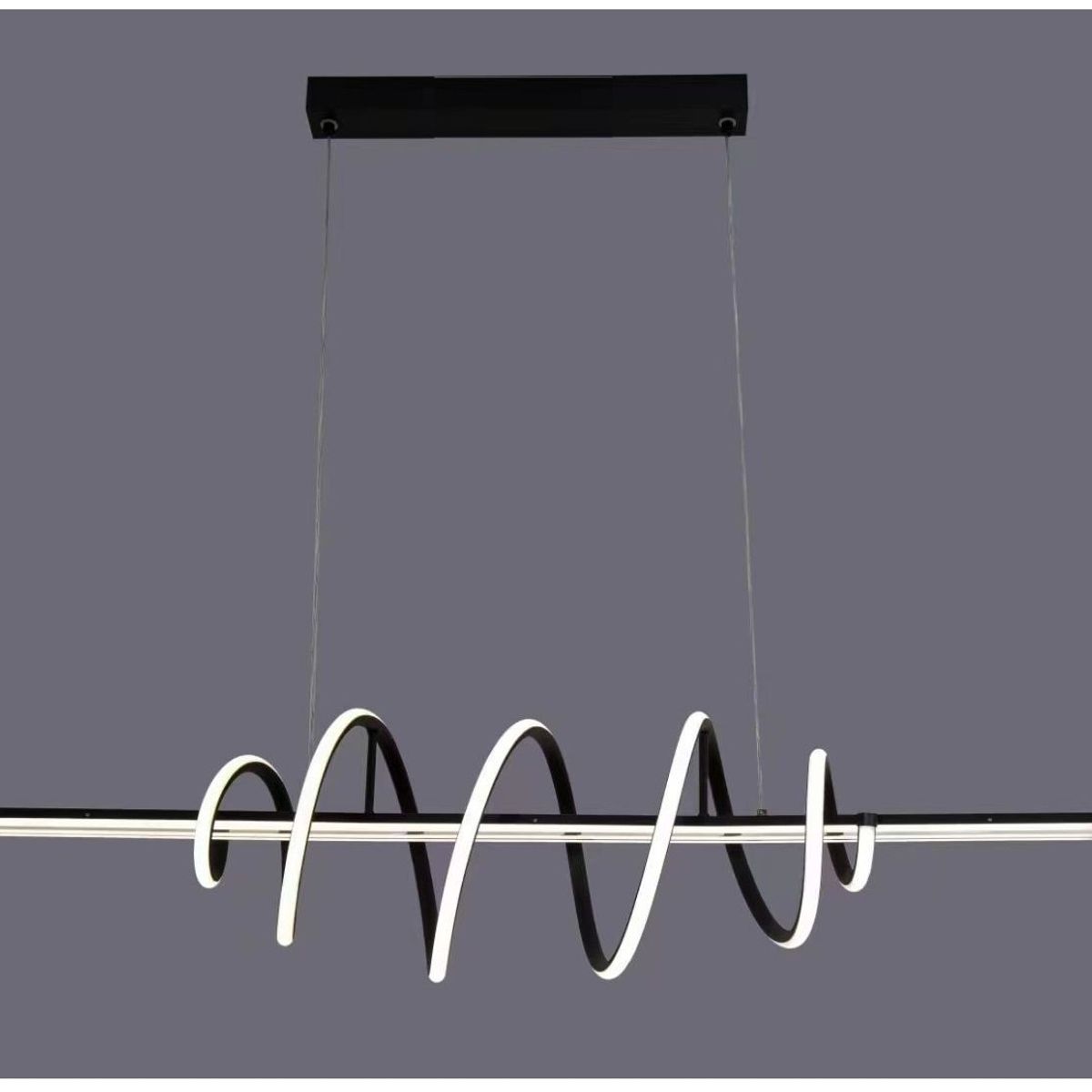 GENERICO - Lámpara Colgante LED Nordica Negro Incluye control remoto