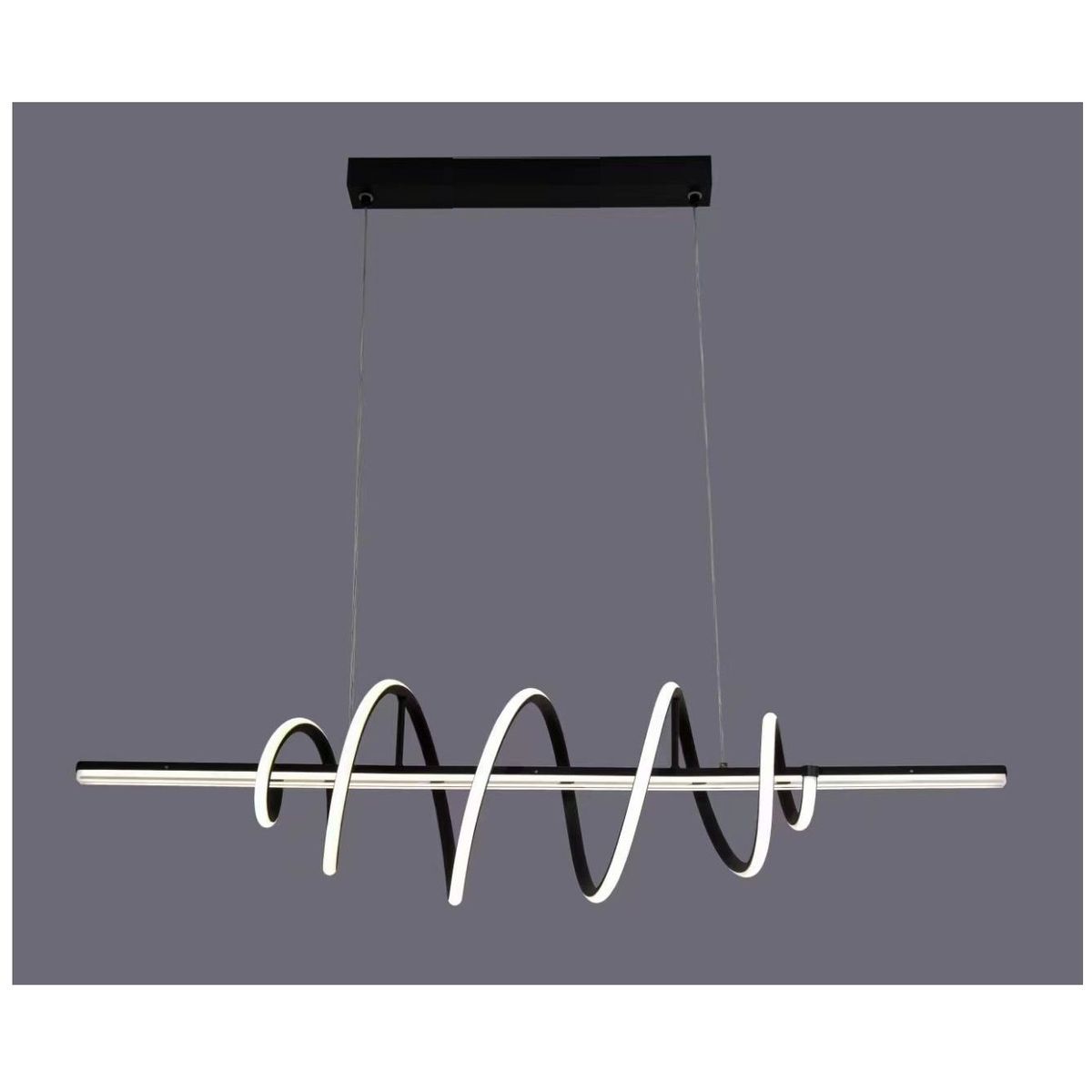 GENERICO - Lámpara Colgante LED Nordica Negro Incluye control remoto