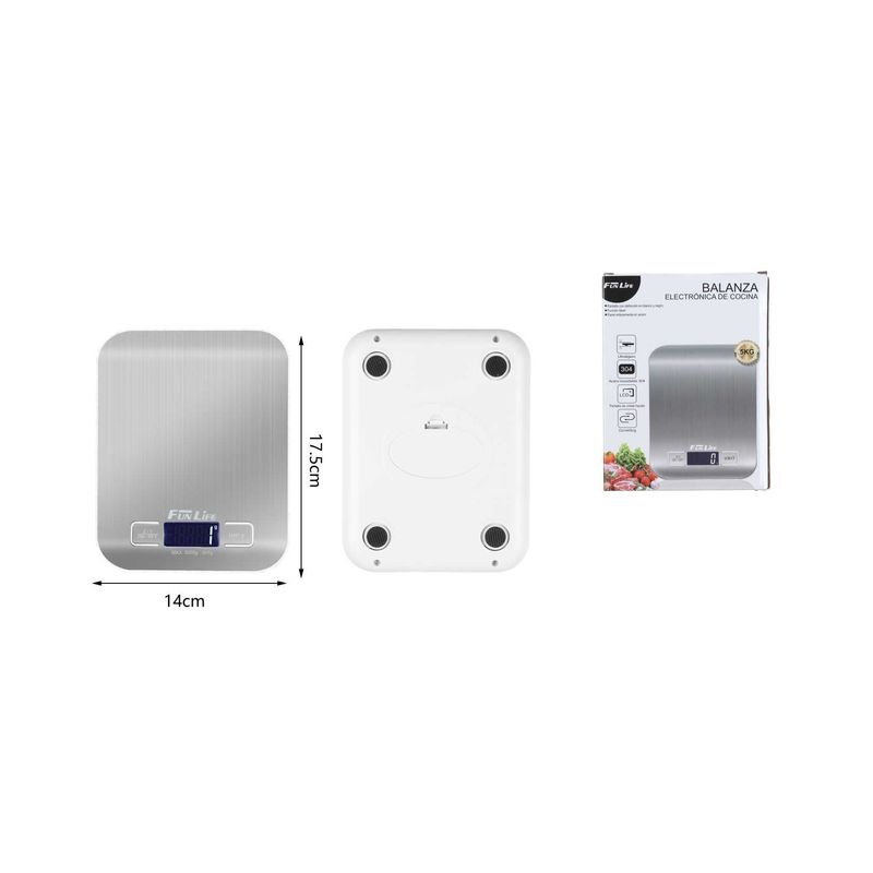 GENERICO - Balanza digital de cocina 5kg