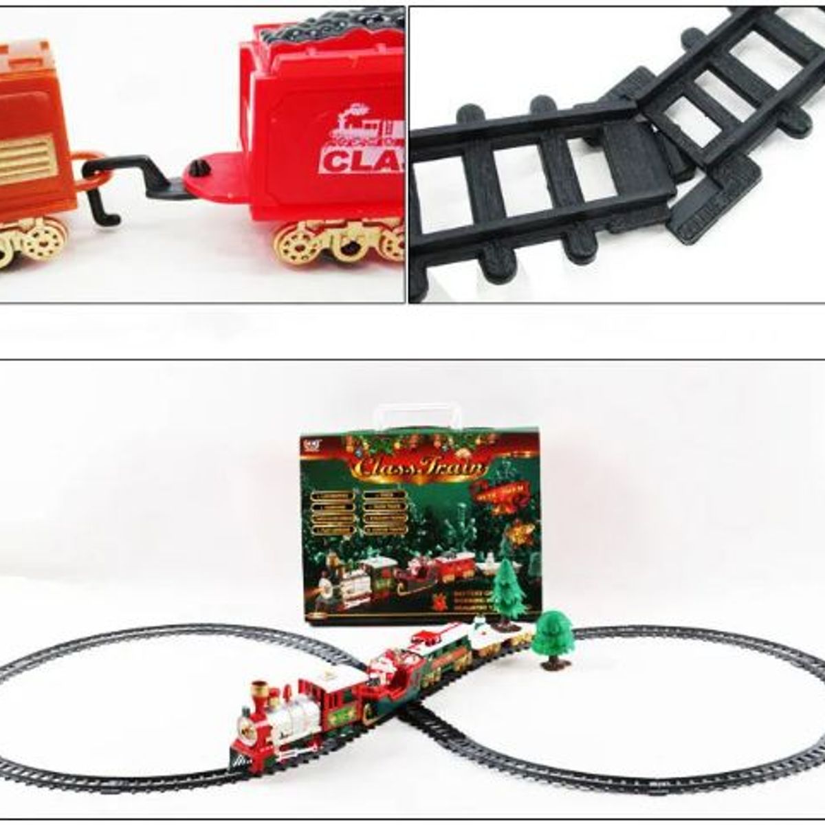 GENERICO - Tren Eléctrico de Papá Noel de 25 piezas Musical