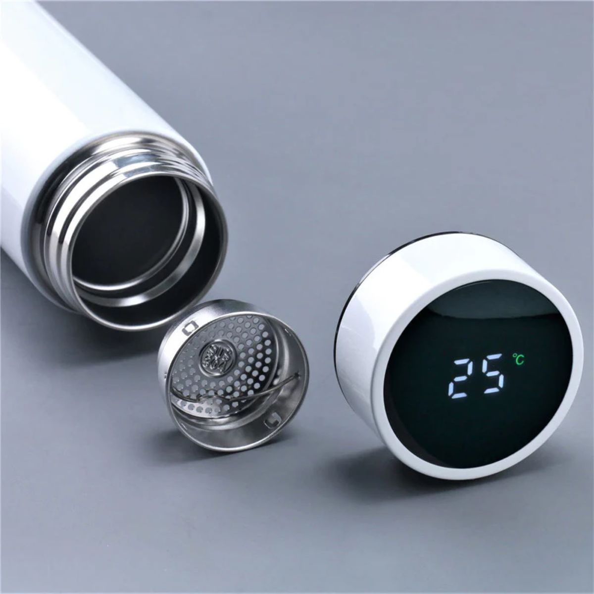 GENERICO - TERMO DIGITAL TACTIL LED CONTROL TEMPERATURA ACERO INOXIDABLE