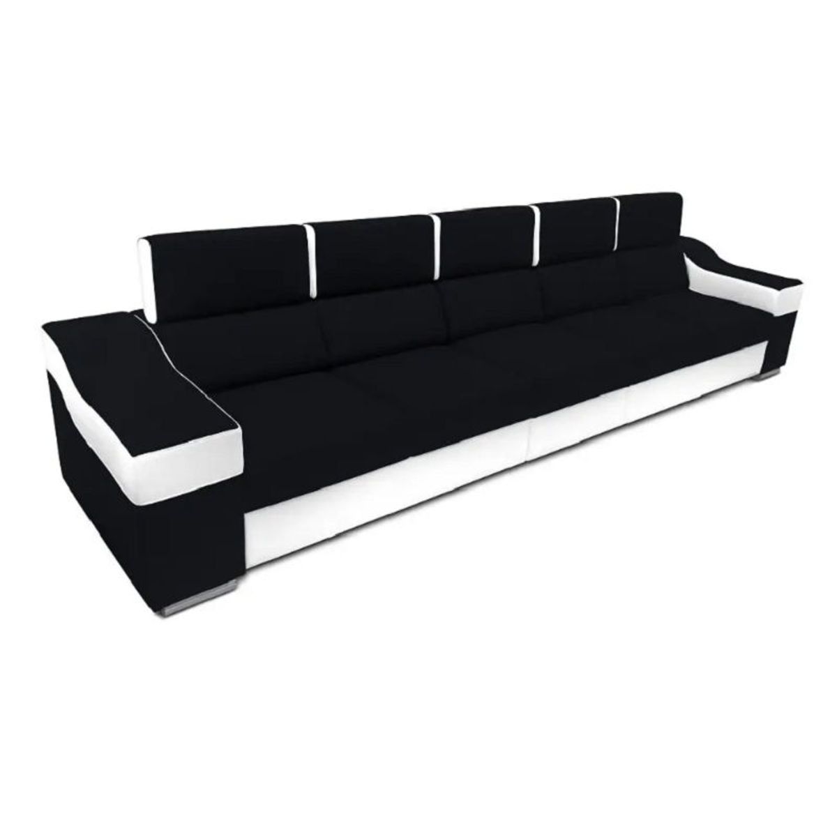 DMUEBLES - SOFA DMUEBLES SIMBA 5 ASIENTOS NEGRO